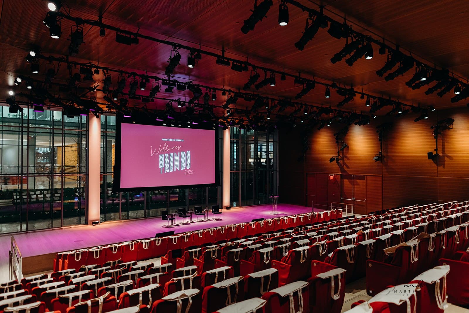 The Times Center auditorium seating